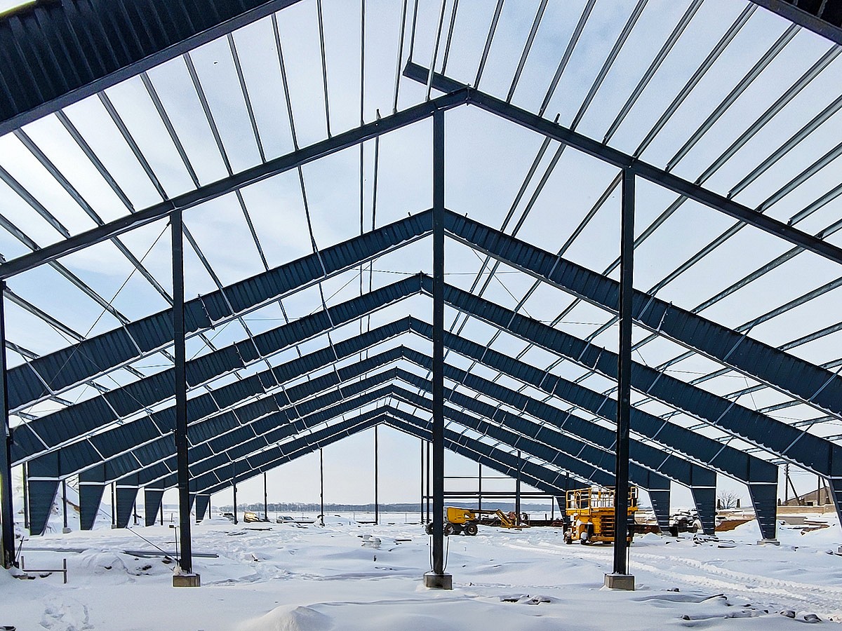 Ferma melžiamoms karvėms | Metalo konstrukcijos | Borga