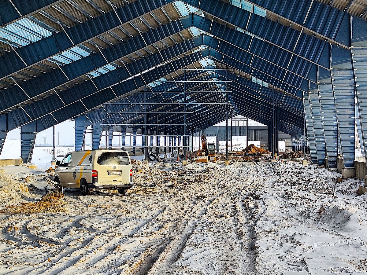 Ferma melžiamoms karvėms | Metalo konstrukcijos | Borga