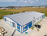 Pramoninio sandėlio stogas